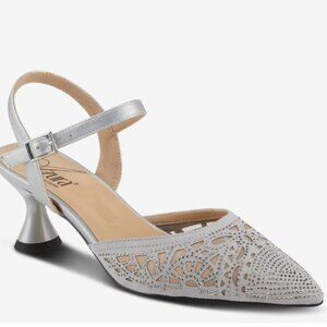 Brand New Silver Azura Delicate Pump In Box - Size 42